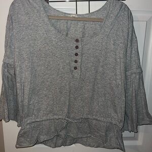 POL Women’s Cotton Gray Women's Top
